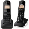 kx-tgb612jt coppia cordless display 1 4`` blocco chiamate id rubrica nero-bianco