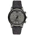 emporio orologio cronografo cinturino in tessuto grigio e cassa acciaio fa-ar11154-re22 grigio
