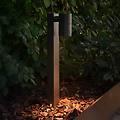 lampioncino tin 50 nero alluminio ip44 gu10