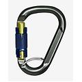 moschettone belay twist lock karabiner grigio blu