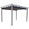 - gazebo pergola da esterno 3x4 mt in alluminio con telo in poliestere good summer tan