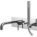 miscelatore ad incasso per vasca serie light lig001cr cromato ottone