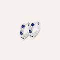 orecchini a cerchio silver elegance argento rodiato cubic zirconia collezione silver elegance