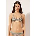 triangolo imbottito costume glittery tie-dye donna multicolore 5