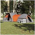 - tenda da campeggio 5 persone grigio e arancione impermeabile