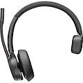 auricolare monofonico bluetooth wireless poly con microfono boom e dock di ricarica