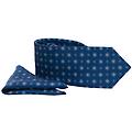 cravatta in seta bluette