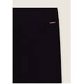 leggings donna in felpa garzata elasticizzata nero donna extra small
