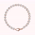 bracciale tennis con cuori in cubic zirconia