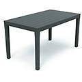 tavolo da esterno polipropilene sumatra fisso antracite (138x78x72cm) sum028an