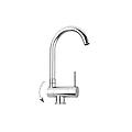 Paffoni Miscelatore Lavello Monocomando Con Canna Orientabile Serie Stick Sk189c