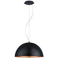 lampadario glamour gaetano 1 nero e27 ø53cm