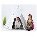 tenda giocattolo colorabile paper tipì tent (126x122x141cm) bianco 5002 b
