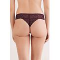 brasiliana in pizzo donna bordeaux taglia 4