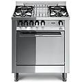 m75gv cucina a gas libera installazione 4 fuochi acciaio inossidabile forno a gas e ventilato
