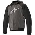 - 4200918 chrome sport hoodie antracite nero bianco tg. m