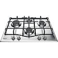 ariston pcn 642 ix-har piano cottura a gas 4 zone 60 cm acciaio inox