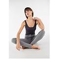 pantaloni push up wr. up skinny cotone organico vita regular grigio mélange donna medium