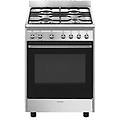 cucina gas 4 zone forno elettrico classica cx60gmx inox classe a (60x60x90cm)