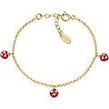 bracciale con charms pendenti bambino argento 925 gioiello junior brj3cugr1