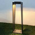 lanterna led solare skaal alluminio 70 cm grigio