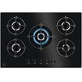 serie 600 egg75372k piano cottura a gas 5 fuochi 75 cm vetro nero