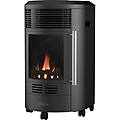 stufa a gas fiamma rossa 3 4 kw nero