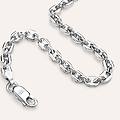 bracciale catena gentleman argento rodiato collezione gentleman bianco