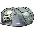 tenda da campeggio pop up 4-5 posti impermeabile 2 porte e 4 finestre