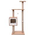 - albero per gatti con tappeto tiragraffi in sisal 123 cm