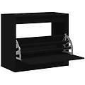 - scarpiera nera 80x42x69 cm in legno multistrato
