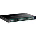 switch di rete gestito gigabit ethernet poe+ 52 porte nero