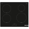pue611bb5j piano cottura ad induzione 4 zone piano in vetro ceramica nero