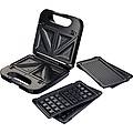 san-multi ng sandwich maker con piastre intercambiabili 850w in acciaio inox