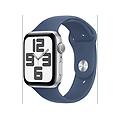watch se 2024 gps 44mm argento con cinturino sport denim m/l