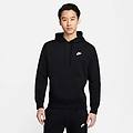 nike. felpa con cappuccio uomo ( fleece) nero felpe ritiro gratis