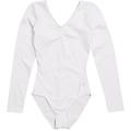body a manica lunga in cotone white donna extra large