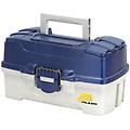 - 2tray tackle box con doppio accesso superiore blu metallizzato off white premium tackle storage
