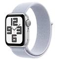 watch se gps 40mm cassa in alluminio color argento con blu tempesta sport loop (mxee3ql/a)