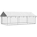 - gabbia per cani da esterno con tetto 400x200x150 cm