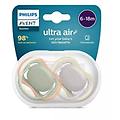 philips succhietto ultra air mix 6-18 mesi 2 succhietti colori misti