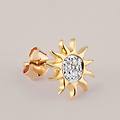 orecchini lobo golden dream placcato oro giallo cubic zirconia collezione golden dream giallo