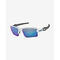 occhiali flak 2. 0 xl o polished white con lenti prizm sapphire