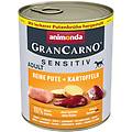 grancarno adult sensitive 24 x 800 g umido per cane tacchino puro e patate