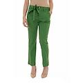 pantalone in cotone verde