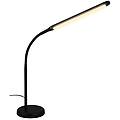 brilo lampada da tavolo led pivaz 600 lm bianco caldo h 37 cm nero