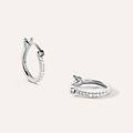 orecchini a cerchio grace oro bianco diamante collezione grace oro bianco