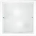 plafoniera dritta curva 40x40x10 cm bianco