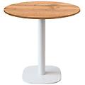 tavolo round rotondo laminato legno & tinta unita 75x70 cm (hx&oslash;) piano tavolo quercia