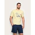pigiama corto tipsy tennis / giallo / m giallo